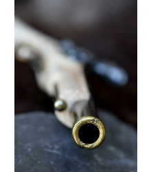 Englische Steinschloss-Pistole, Hadley 1760, Elfenbeinfarben, Replik