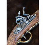Französische Duell-Pistolen, 2er Set, 18. Jahrhundert, Messing, Replik