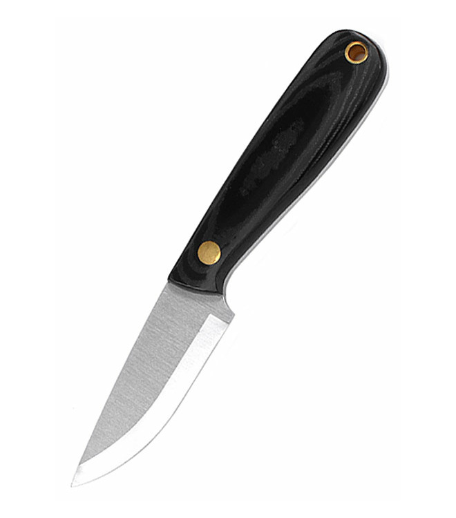 Brisa Necker 70 - Black micarta, Scandi