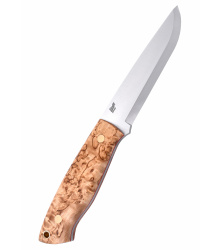Brisa Trapper 115 - Stabilisierte Maserbirke, Scandi, Feuerstahl