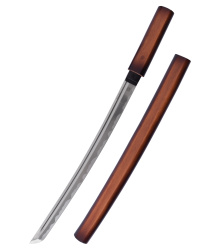 Wakizashi mit Holz - Shirasaya, dunkel, Marto