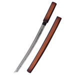 Wakizashi mit Holz - Shirasaya, dunkel, Marto