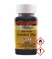 Fiebings Leather Dye, Lederfarbe, Braun, 118 ml Flasche