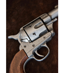 Colt-Taschenrevolver .45, USA 1873, Brauner Holzgriff, Replik