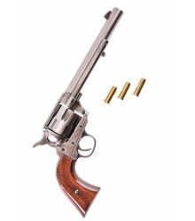 Colt-Revolver .45, US-Kavallerie 1873, Poliertes Nickel-Finish & Holz, Replik