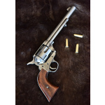 Colt-Revolver .45, US-Kavallerie 1873, Poliertes Nickel-Finish & Holz, Replik