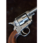 Colt-Revolver .45, US-Kavallerie 1873, Poliertes Nickel-Finish & Holz, Replik