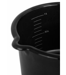 Petromax Emaille Stieltopf schwarz 1 Liter