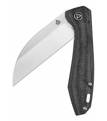 Pelican, satinierte Klinge, schwarzer Micarta Griff
