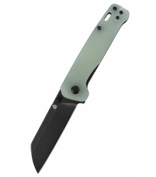 Penguin, D2 schwarze stonewashed Klinge, Jade G10 Griff