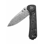 Hawk, Damast Klinge, Aluminium Foil CF Griff