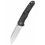 Otter, S35VN satinierte Klinge, Aluminium Foil CF Griff