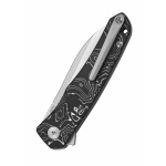 Otter, S35VN satinierte Klinge, Aluminium Foil CF Griff