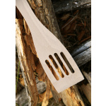 Pfannenwender aus Buchenholz, mit Schlitzen, ca. 30 x 6 cm