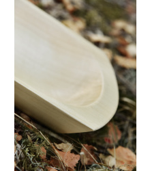 Holztrog aus Lindenholz, glatt, versiegelt, ca. 30 x 16 x 6 cm