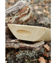 Holztrog aus Lindenholz, glatt, versiegelt, ca. 30 x 16 x 6 cm