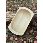 Holztrog aus Lindenholz, glatt, versiegelt, ca. 30 x 16 x 6 cm