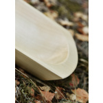 Holztrog aus Lindenholz, glatt, versiegelt, ca. 30 x 16 x 6 cm