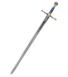 Freimaurer-Schwert, silberfarben mit Zierätzung