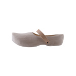 Holzschuhe mit Lederriemen