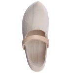 Holzschuhe mit Lederriemen