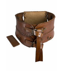 Miedergürtel aus Leder, braun
