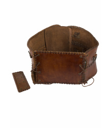 Miedergürtel aus Leder, braun