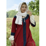 Mittelalterkleid Gudrun, rot/blau