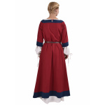 Mittelalterkleid Gudrun, rot/blau