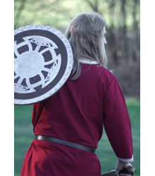 Wikinger Tunika aus Baumwolle, dunkelrot