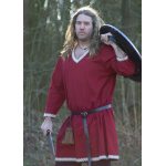 Wikinger Tunika aus Baumwolle, dunkelrot