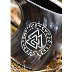 Bierkrug aus Horn - Valknut