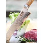 Santoku, Damaststahl