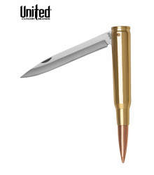 United 50 Cal. Bullet Folding Knife, Klappmesser in Patronenform