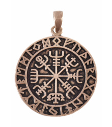 Anhänger aus Bronze, Vegvísir