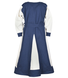 Kinder-Wikingerkleid Solveig, blau/natur