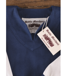 Kinder-Wikingerkleid Solveig, blau/natur