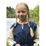 Kinder-Wikingerkleid Solveig, blau/natur