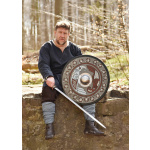 Wikingerschild mit Raben-Motiv und Triquetras, 61 cm