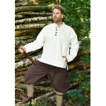 Festes Mittelalter-Schlupf-Hemd Wille, natur
