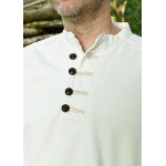 Festes Mittelalter-Schlupf-Hemd Wille, natur