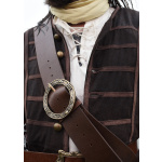 Piratenmantel Edward, Justaucorps, braun