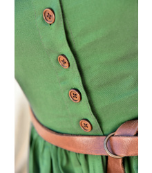 Ärmelloses Mittelalterkleid, Trägerkleid Lene, grün