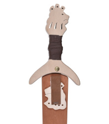 Kinder Ritterschwert Löwenstein aus Holz, mit Scheide Länge 45 cm