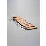 Holzschnitzset mit 12 Messern in Werkzeugrolle + Zubehör, BeaverCraft
