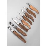 Deluxe Holzschnitzset (8 Werkzeuge) mit Griffen aus Nussbaum, BeaverCraft