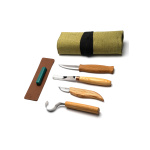 Löffel + Kuksa Profi-Set zum Schnitzen (4 Werkzeuge + Zubehör), BeaverCraft