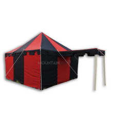 Ritterzelt 4x4 - Wolfram rot-schwarz