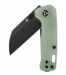 Penguin Mini, schwarze stonewashed Klinge, Jade G10-Griff