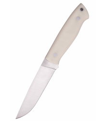 Brisa Trapper 115, elfenbeinfarbiges Micarta, Flachschliff